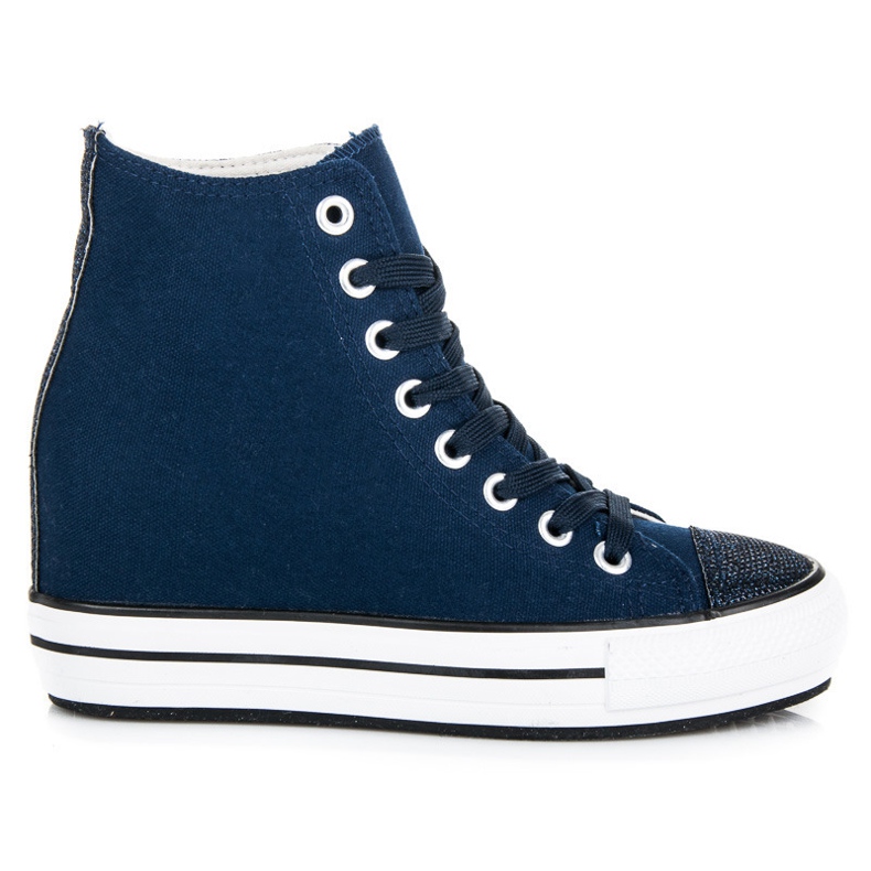 L&H High Wedge Sneakers blue