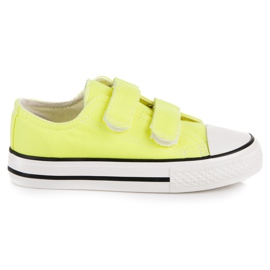 Children's Velcro sneakers yellow