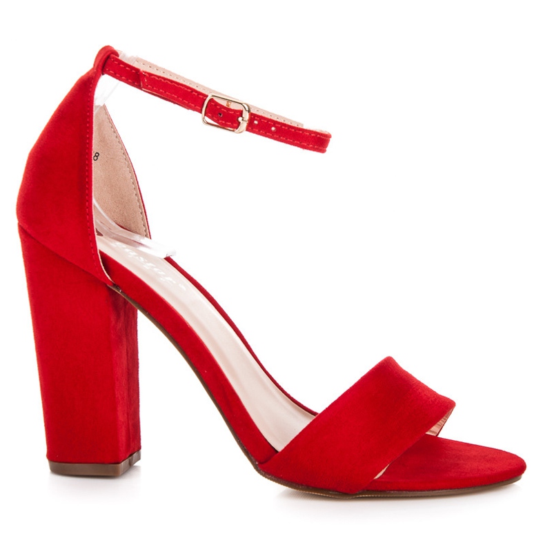 Seastar Suede sandals on a post red