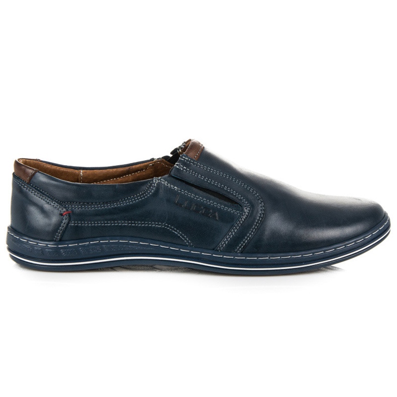 Slip-on shoes made of lucca leather blue Slip-on shoes made of lucca leather blue
