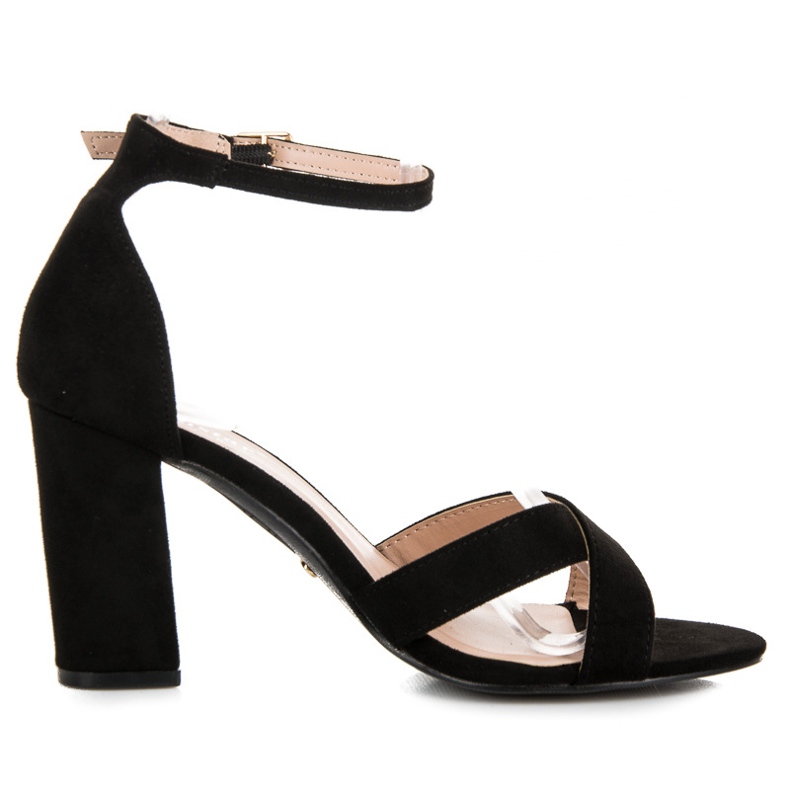 Seastar Black high-heeled sandals Seastar Black high-heeled sandals