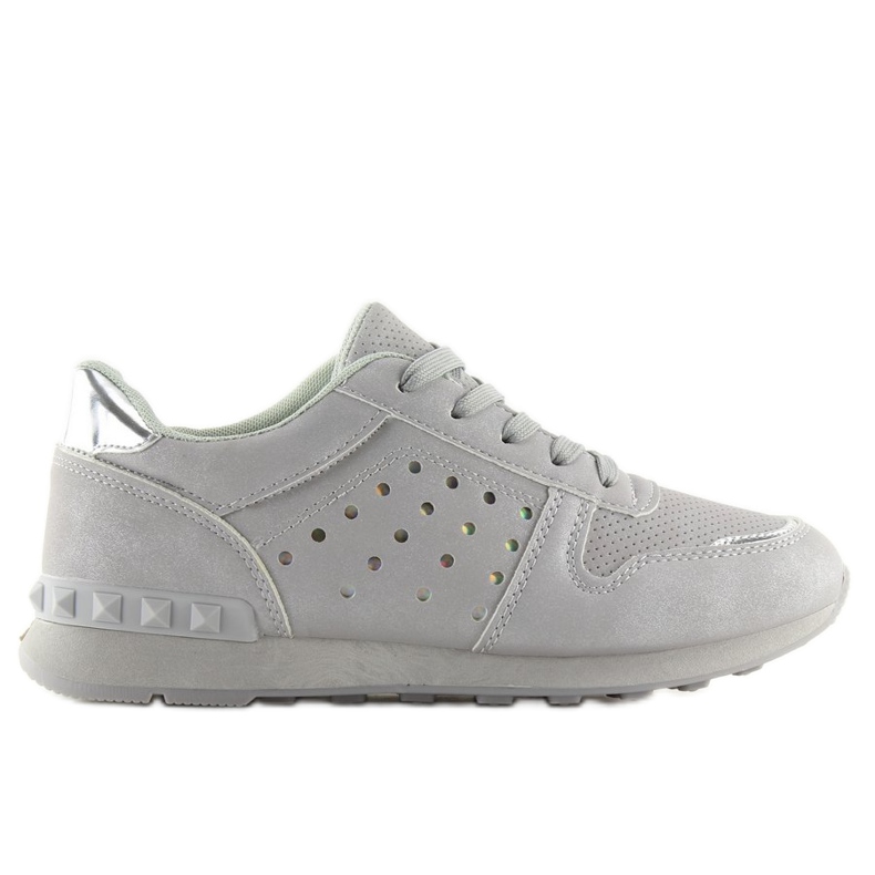 Gray sports shoes for women SU12P Gray grey