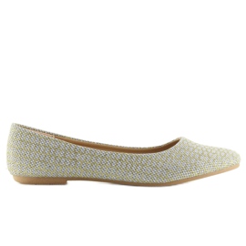 Silver women's ballerinas NF-29 siver grey Silver women's ballerinas NF-29 siver grey
