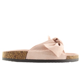 Pink cork slippers LS-90 pink