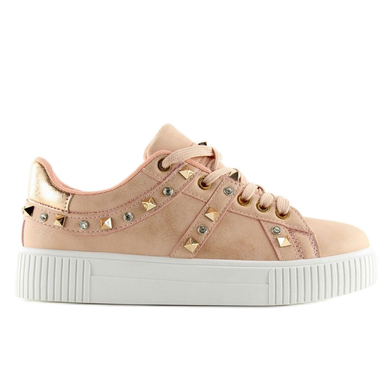 Sneakers with pink studs BM1955 Pink