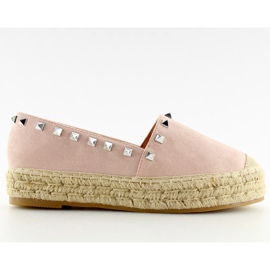 Espadrilles pink for women 8333 pink