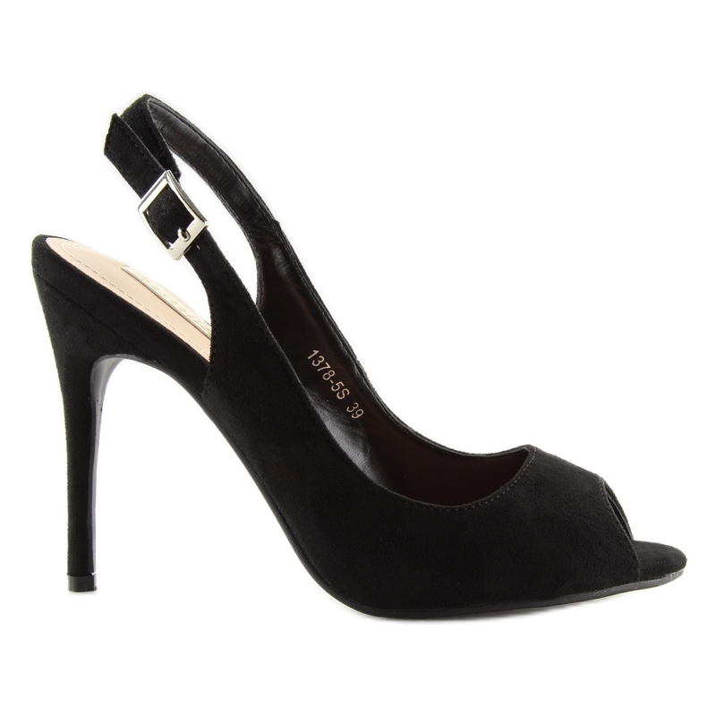 Pumps on a pin black black