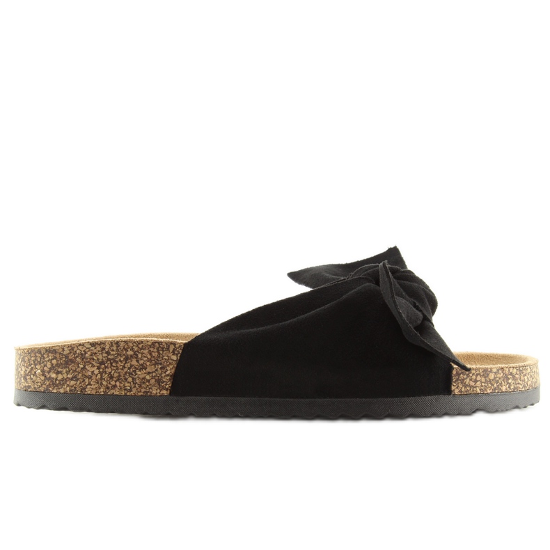 Black black cork sole