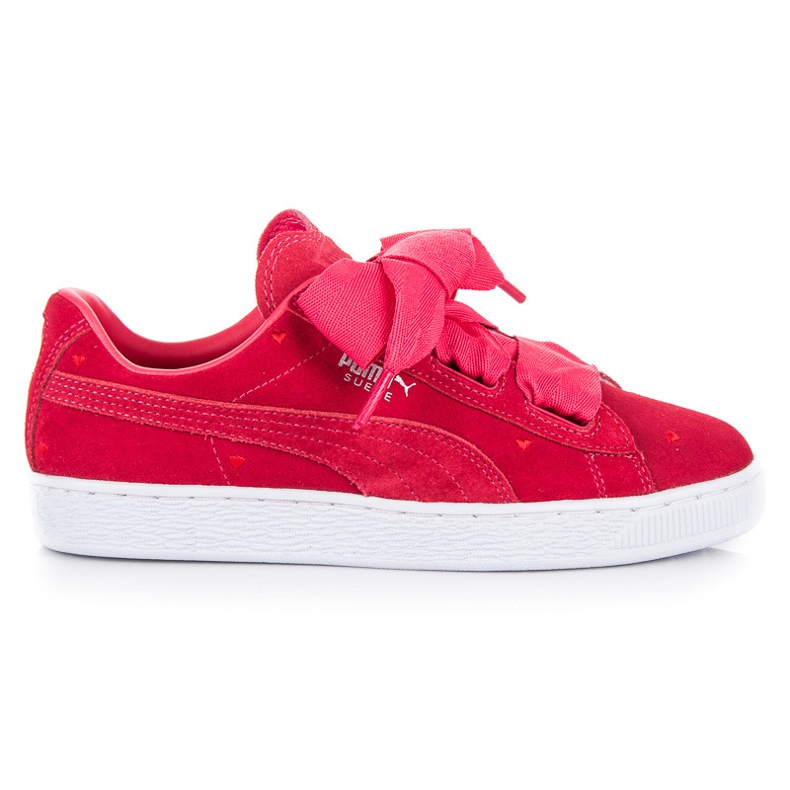 Puma suede heart valentine jr pink