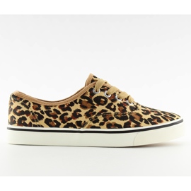 K-75 Leopard lace-up sneakers brown