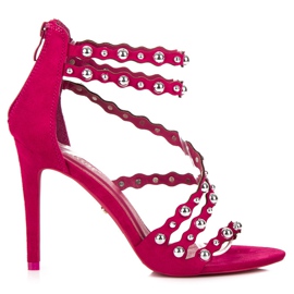Seastar Sandals high heels with a zipper pink Seastar Sandals high heels with a zipper pink