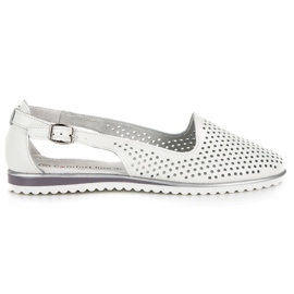 Vinceza openwork sandals white