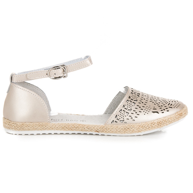 Leather espadrilles vinceza sandals yellow