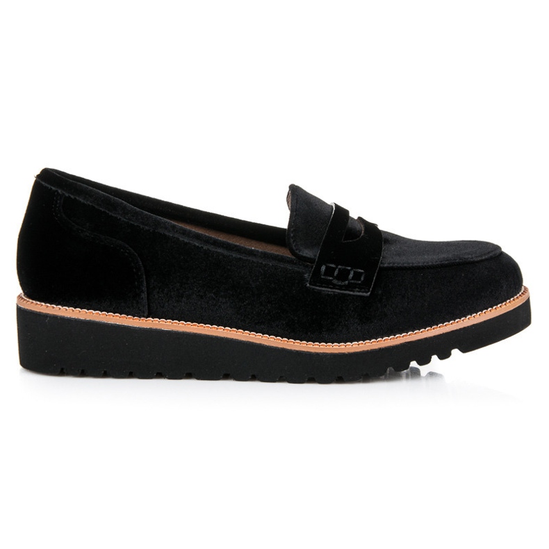 Kylie Velor women's loafers black