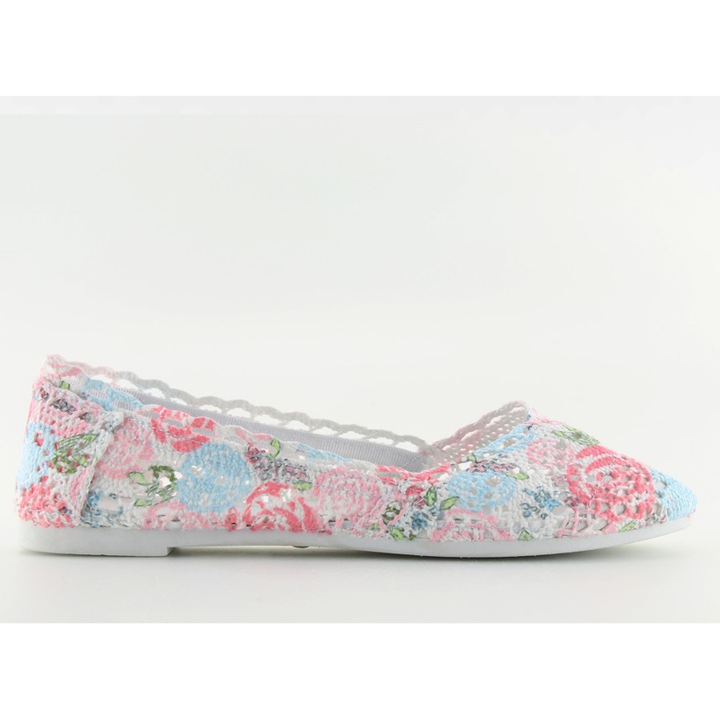 Lace ballerinas JX60P L.BLUE white Lace ballerinas JX60P L.BLUE white