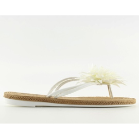 White CK32P white flip-flops