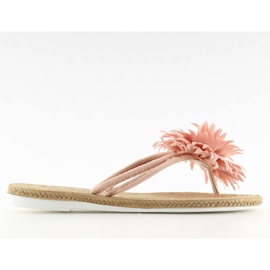 Pink CK32P pink flip-flops
