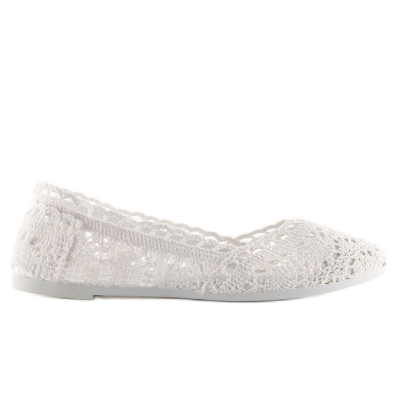White lace ballerinas JX59P white