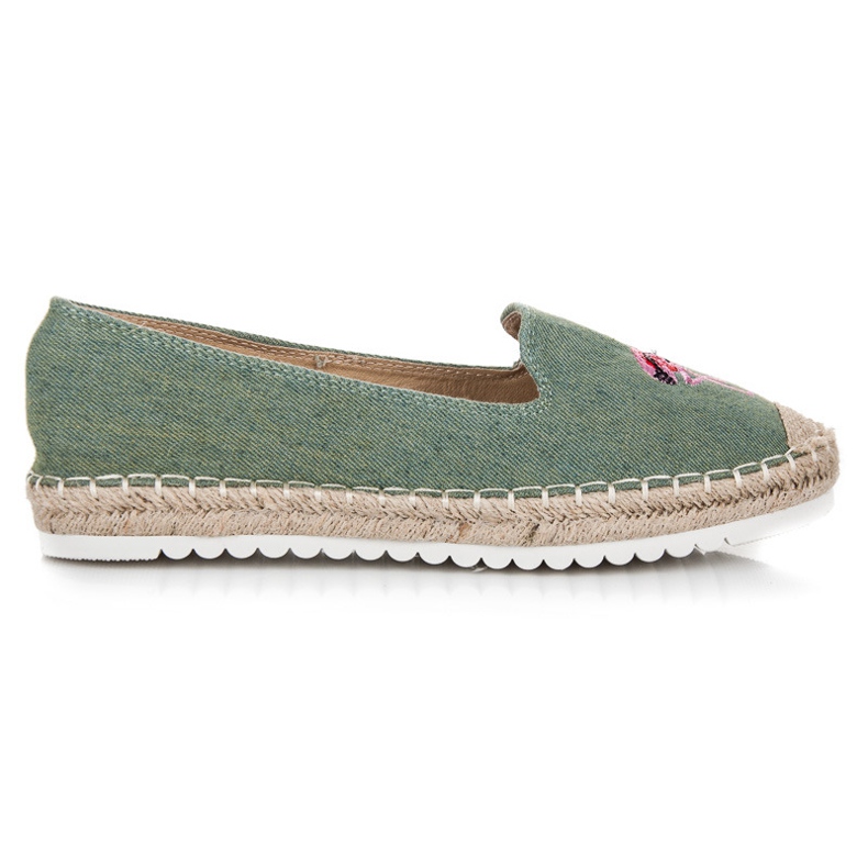 Bestelle Espadrilles with a flamingo green