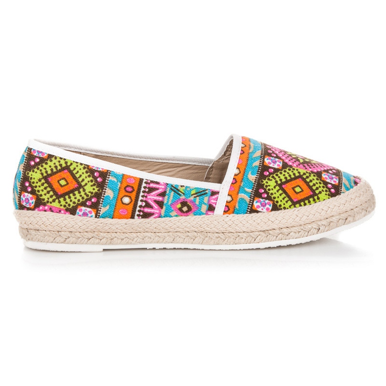 Espadrilles with an ethnic pattern multicolored Espadrilles with an ethnic pattern multicolored