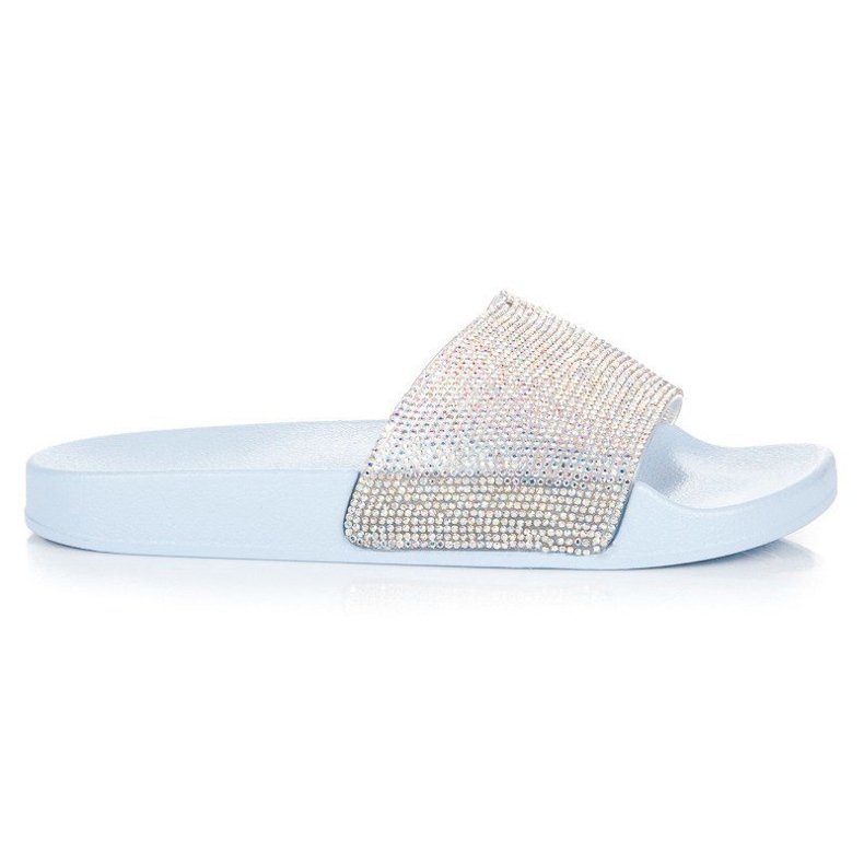 Seastar Slippers with crystals blue