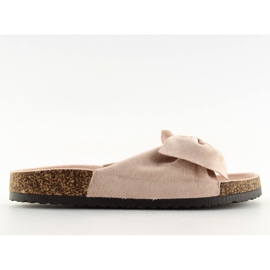 Beige cork slippers 218-10 beige