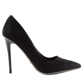 Elegant black women's heels NF-23P Black