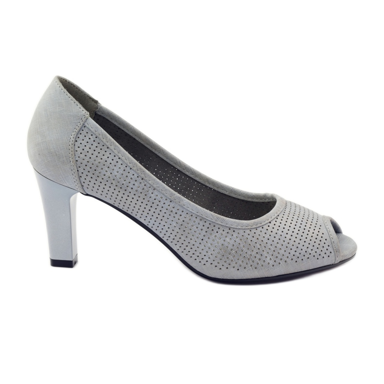 Pumps perforated Sergio Leone 232 grey