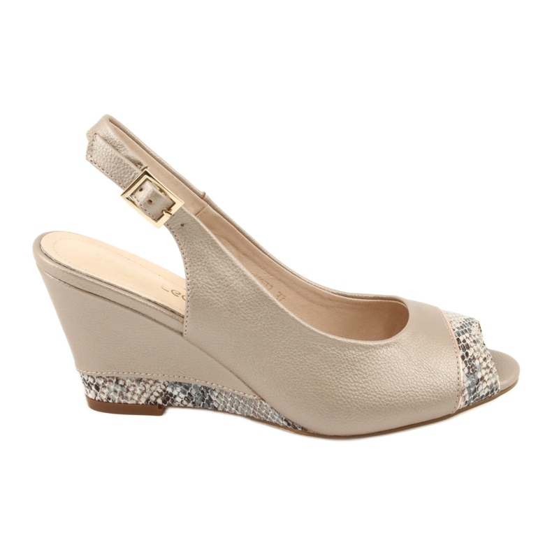 Gold capuccino sandals Sergio Leone 777 beige brown golden Gold capuccino sandals Sergio Leone 777 beige brown golden