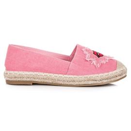 Bestelle Pink espadrilles with patches