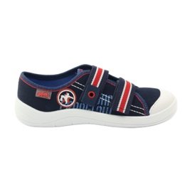 Slippers of boys' sneakers Befado 672Y058 navy blue red white
