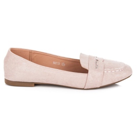 Small Swan Suede loafers with glitter pink Small Swan Suede loafers with glitter pink