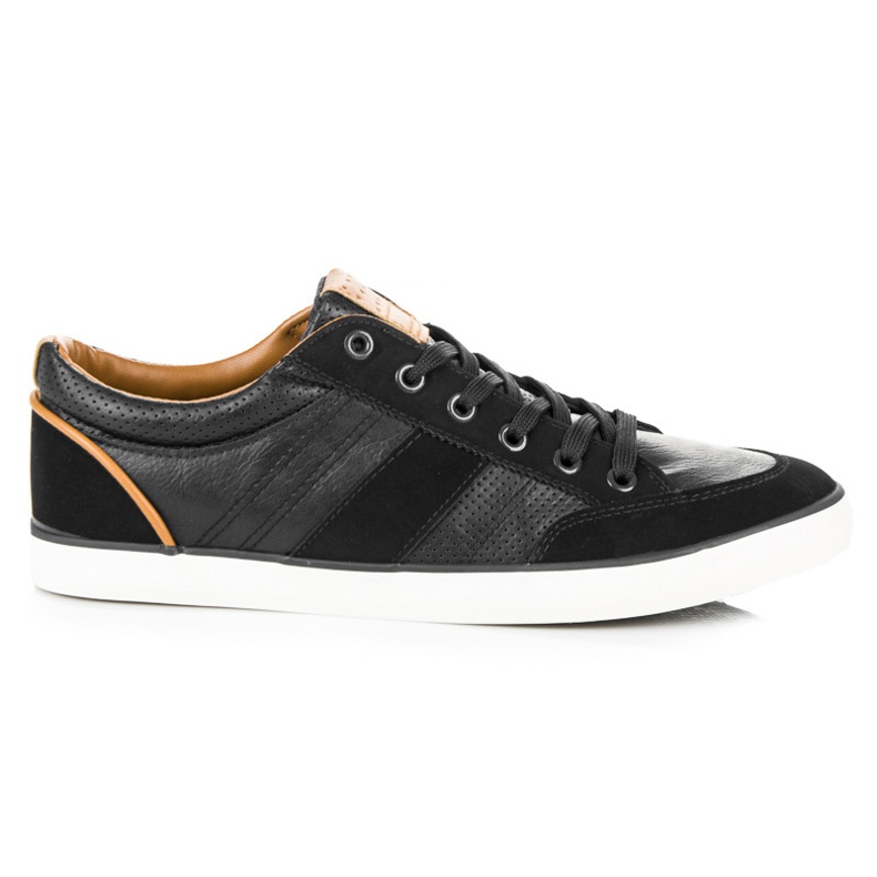 Tied sports shoes black