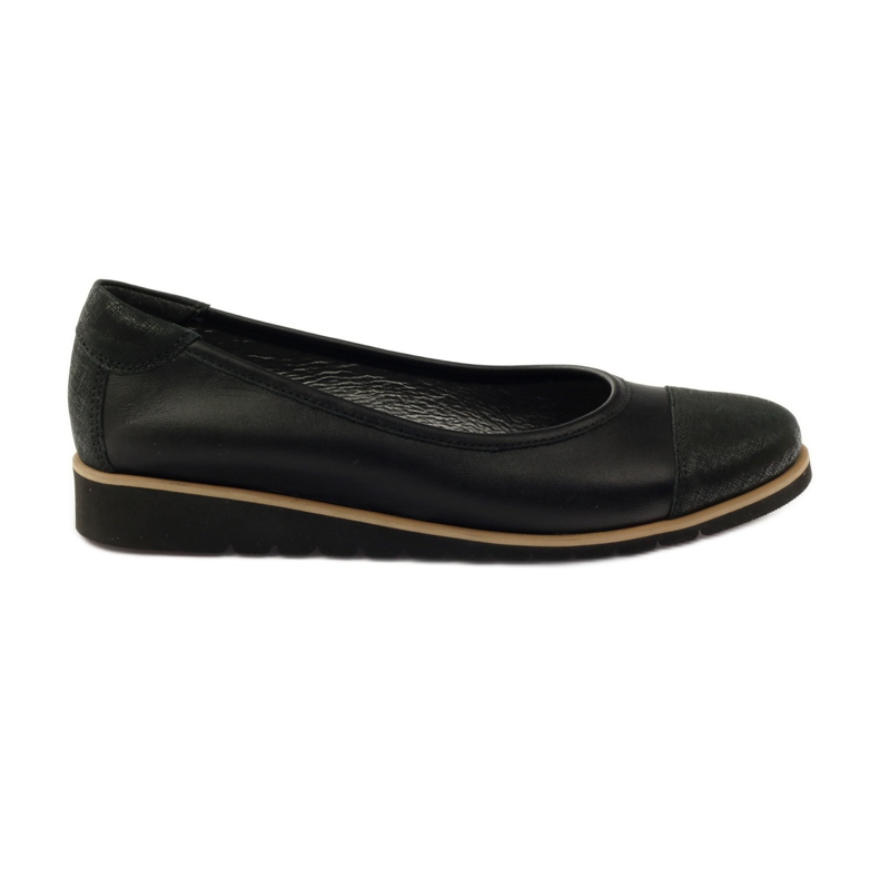 Angello Women's leather loafers 1325 black