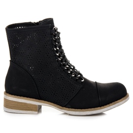 Bello Star Openwork boots for spring black