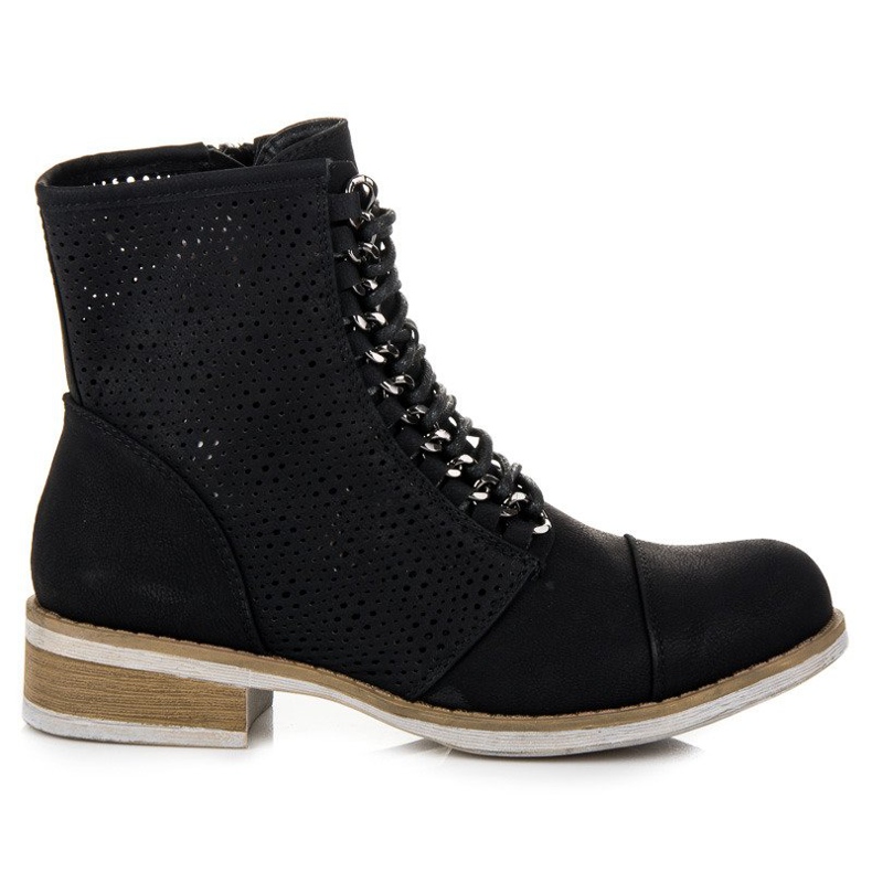 Bello Star Openwork boots for spring black