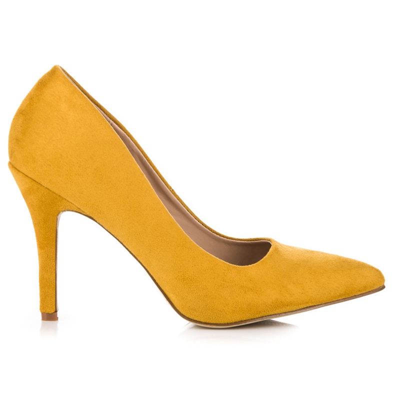 Yellow suede heels Yellow suede heels