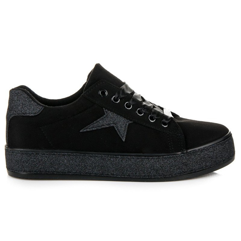 MCKEYLOR glitter sneakers black