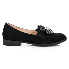 Bestelle Slip-on shoes with an ornament black