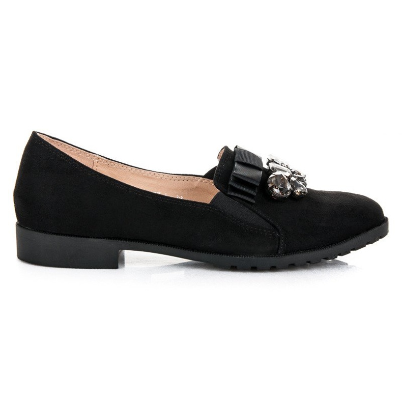 Bestelle Slip-on shoes with an ornament black