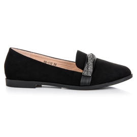 Bestelle Suede shoes with crystals black