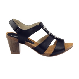 Women's sandals with Velcro Caprice black