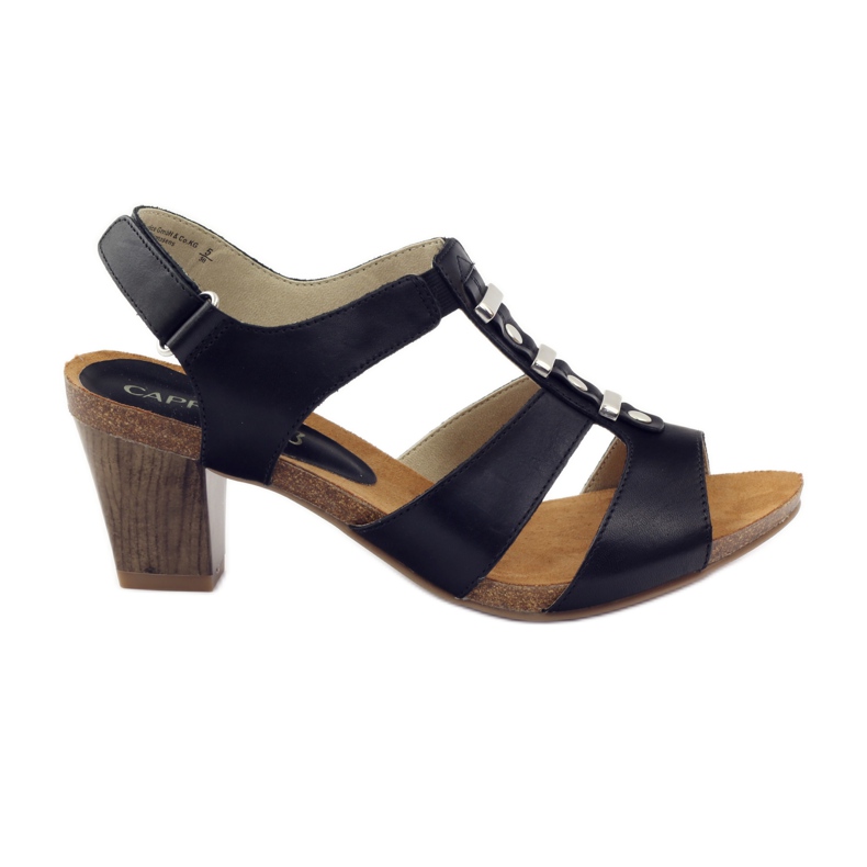 Women's sandals with Velcro Caprice black Women's sandals with Velcro Caprice black