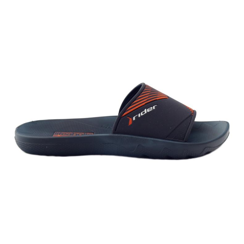Rider navy blue leisure men's slippers orange Rider navy blue leisure men's slippers orange