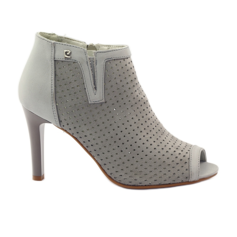 M.Daszyński Openwork boots with a Daszyński leather insert grey