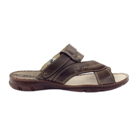 Naszbut 056 men's sandals flip-flops brown