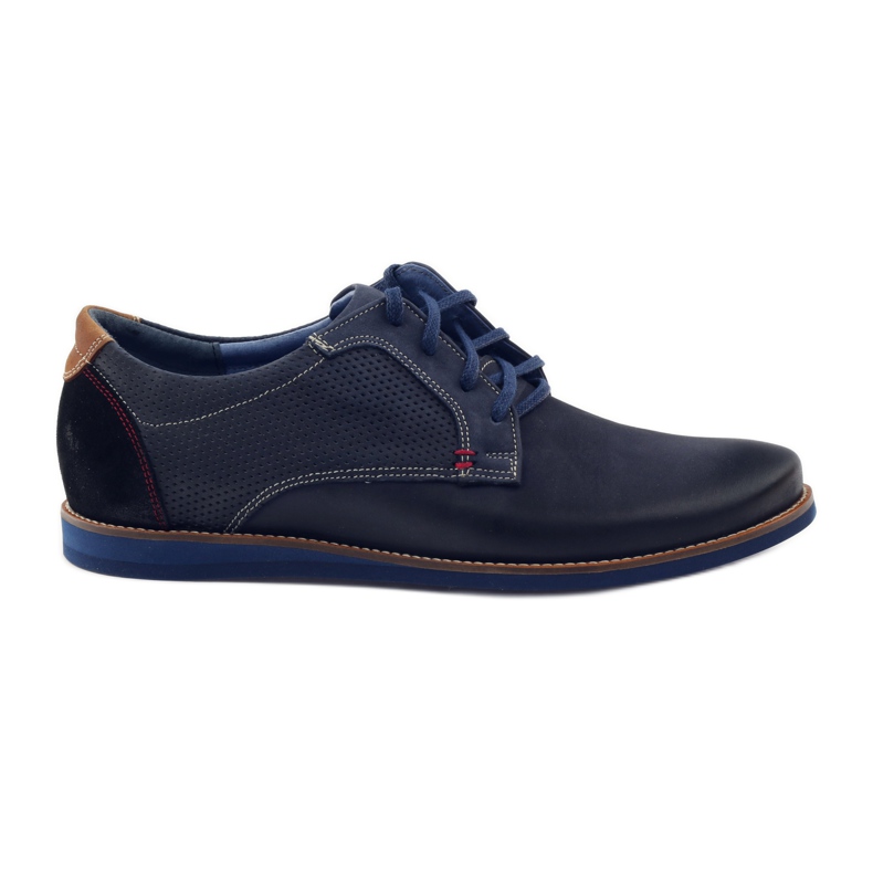 Casual men's shoe Nikopol 1657 navy blue