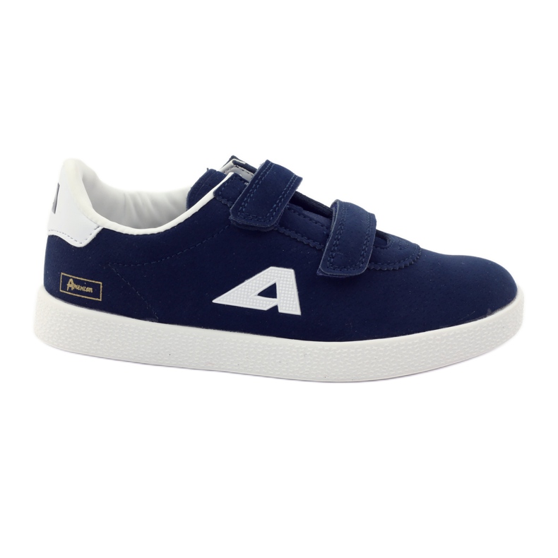 American Club American leather insole sports sneakers navy blue white