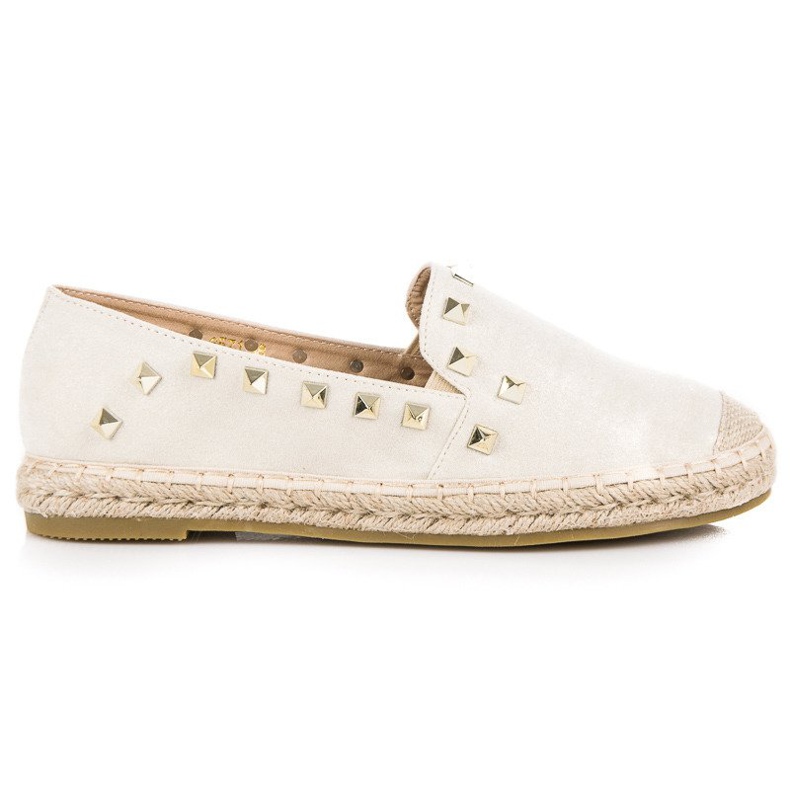 Coura Beige espadrilles with rhinestones