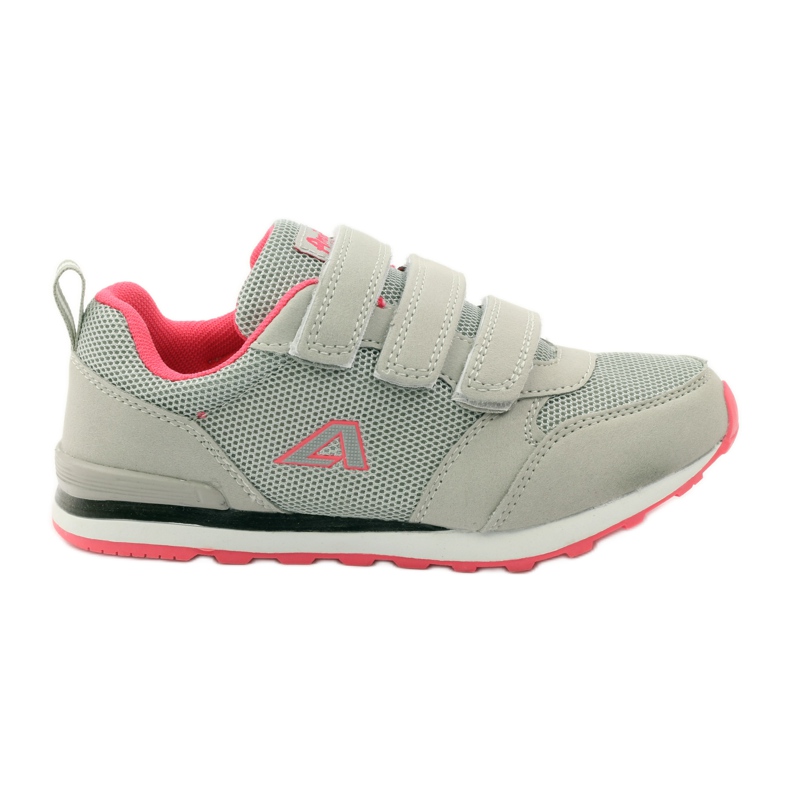 American Club American 9 sports shoes with leather insert pink grey